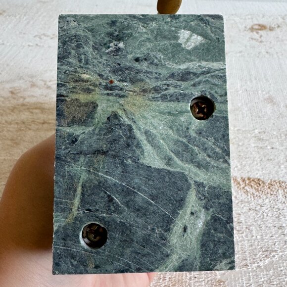 Vintage Brass Unicorn Standing on Stone Base - Picture 7 of 10